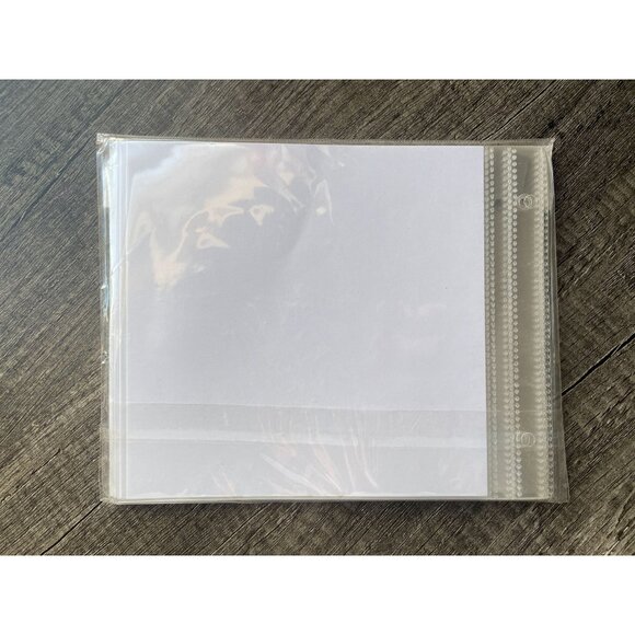 20 6x6 page protectors extension rods white cardstock scrapbook papercraft album - Picture 2 of 5
